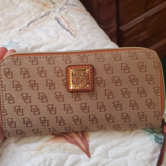 Dooney and Burke Canvas and Wallet - Picture 2 of 6